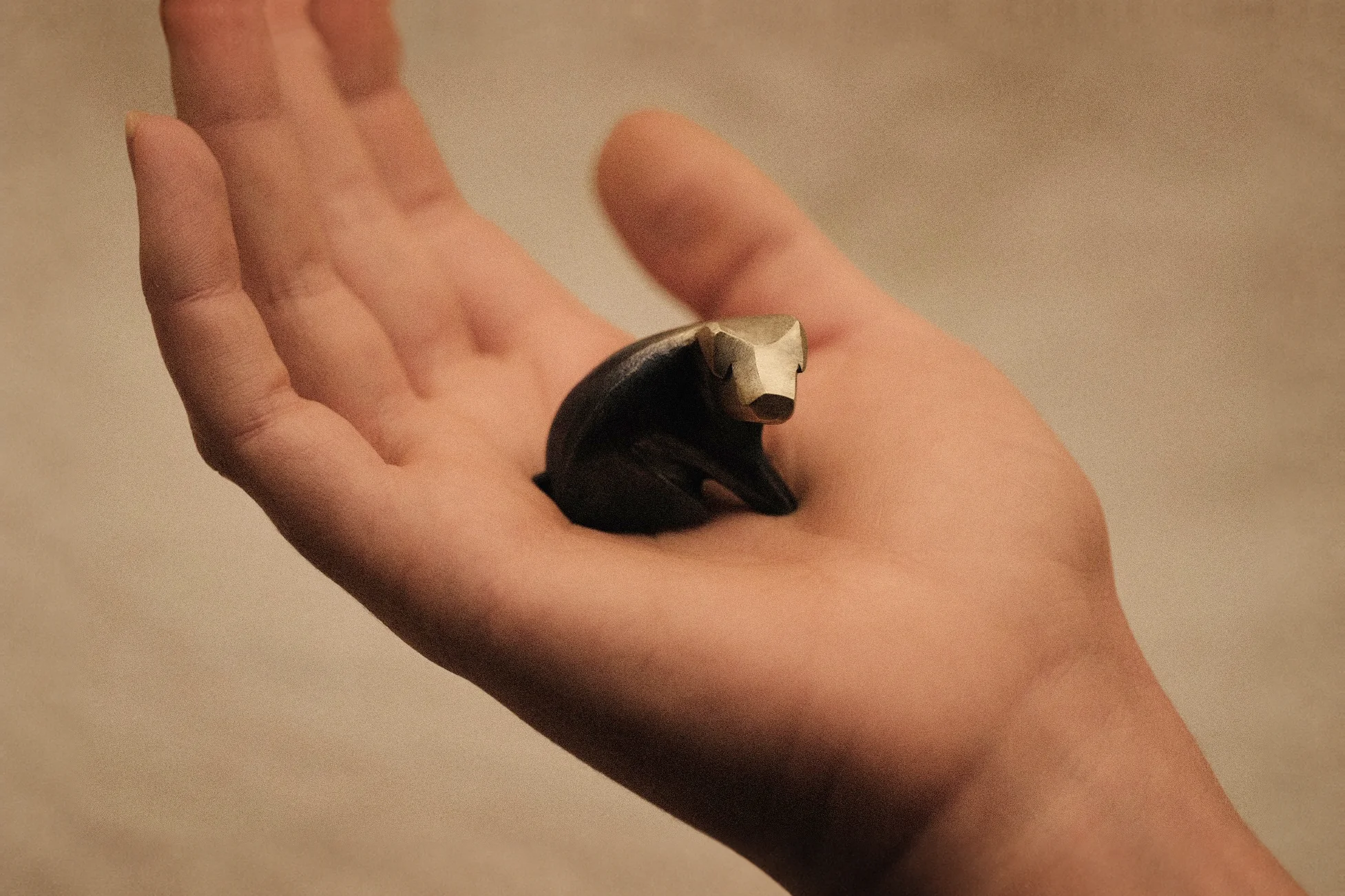 Pip, held in the hand